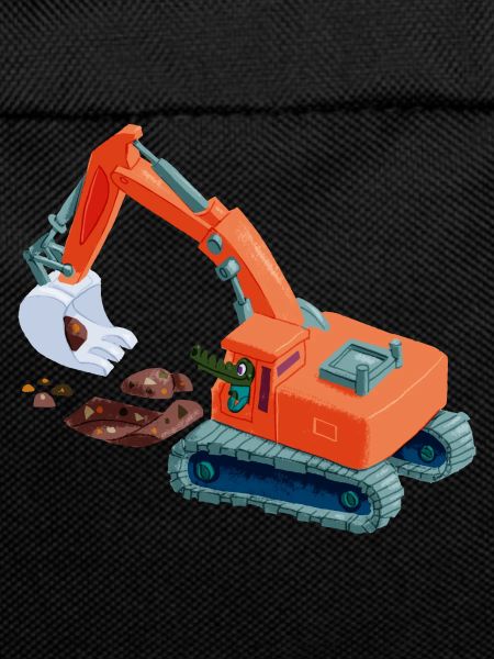 Crocodile in an excavator