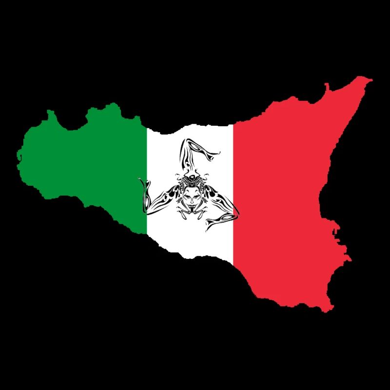 Sicile couleurs emblème sicilien