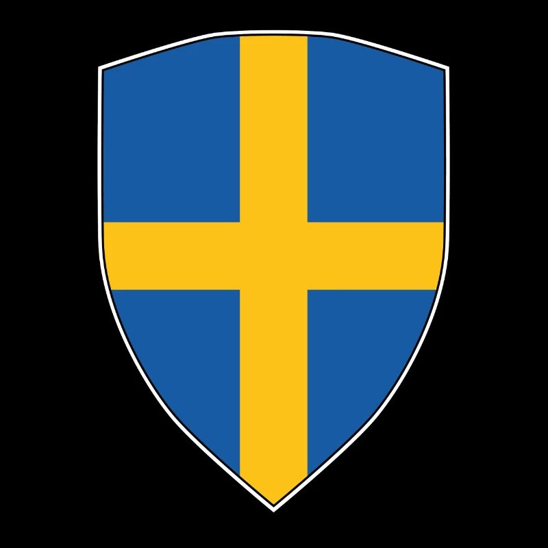 SWEDEN FLAG SHIELD