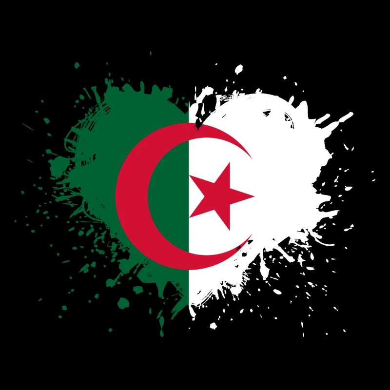Coeur drapeau algerie