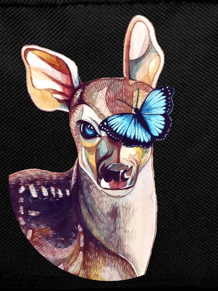 Deer & butterfly