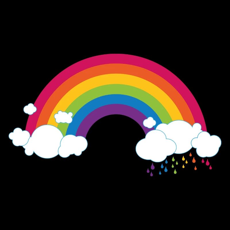 Regenbogen mit Wolke