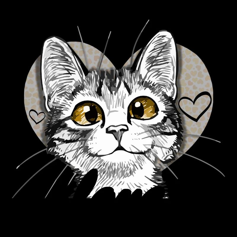 chat coeur
