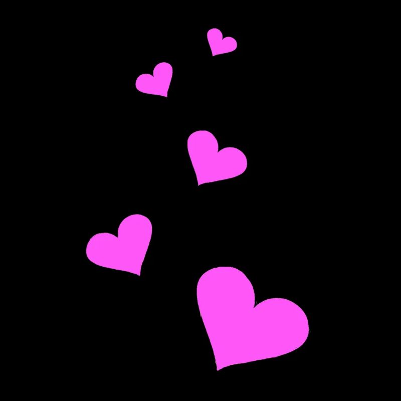 Herzen pink