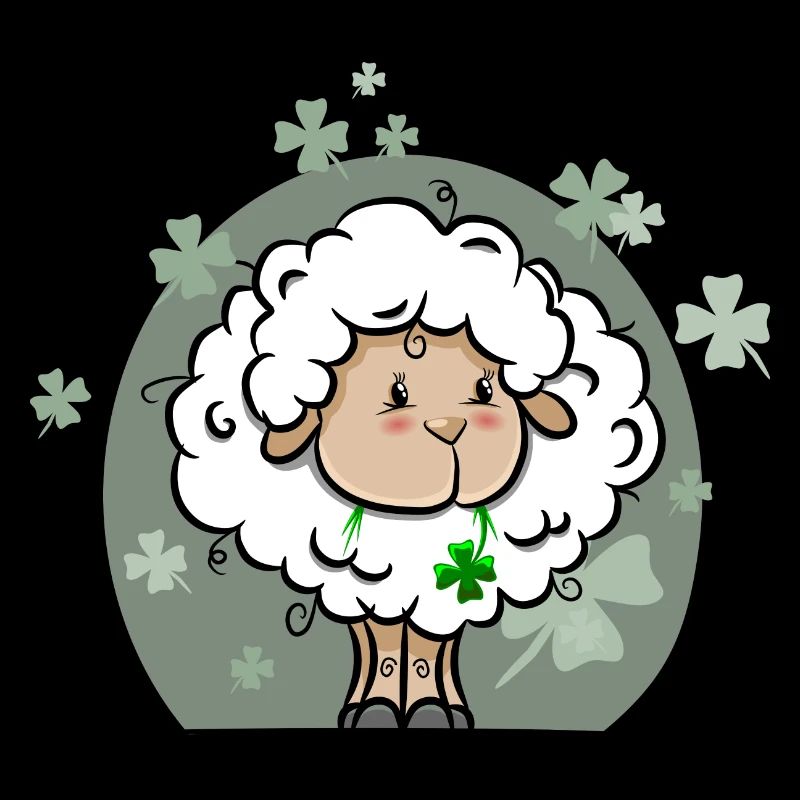 Sheep with cloverleaf