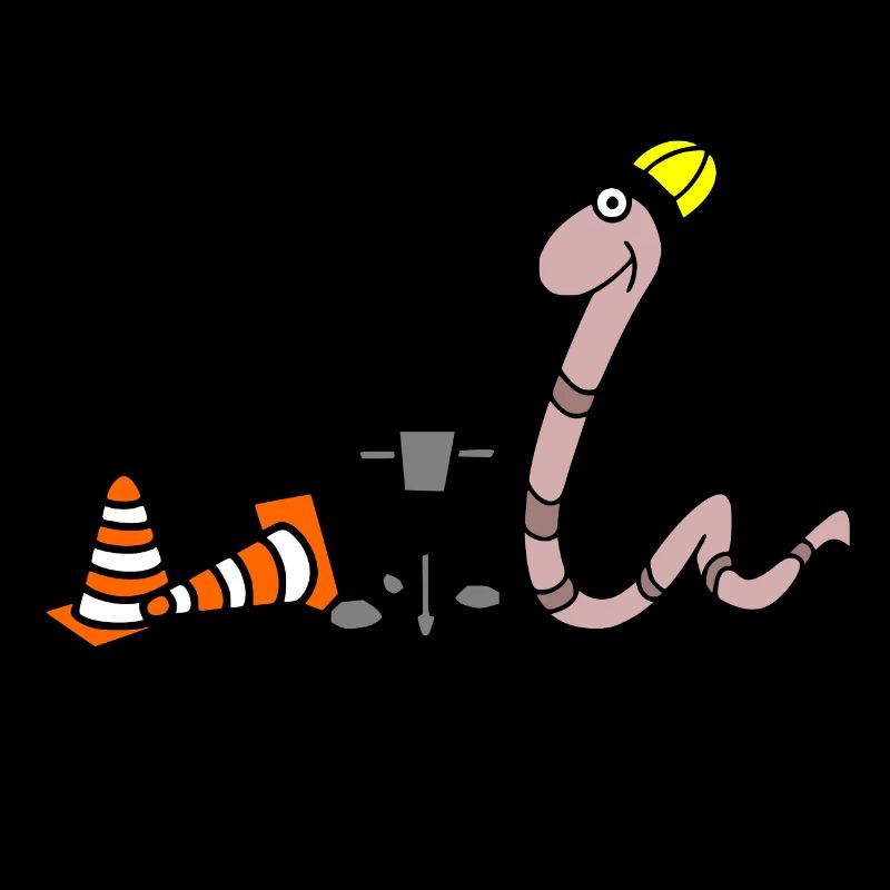 Worm construction worker