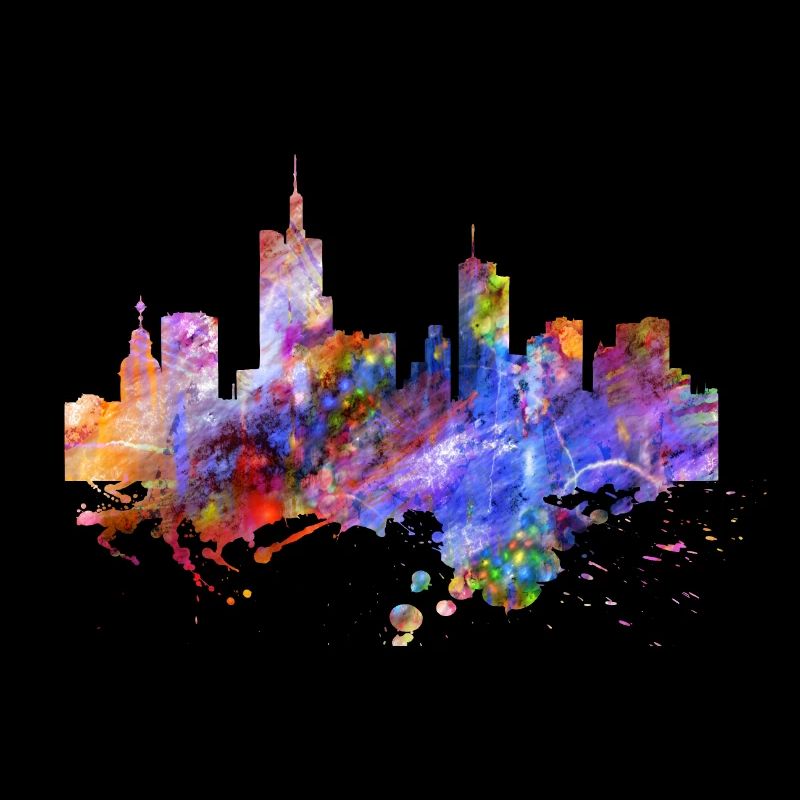 Couleurs de skyline de Francfort