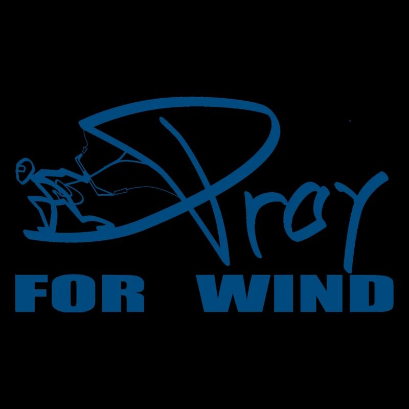 PRAY FOR WIND blue
