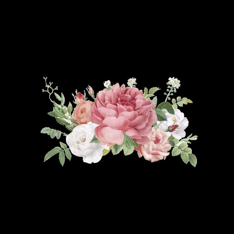 Flowers roses peony bouquet spring