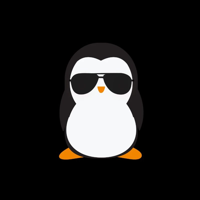 Pingouin cool avec des lunettes de soleil