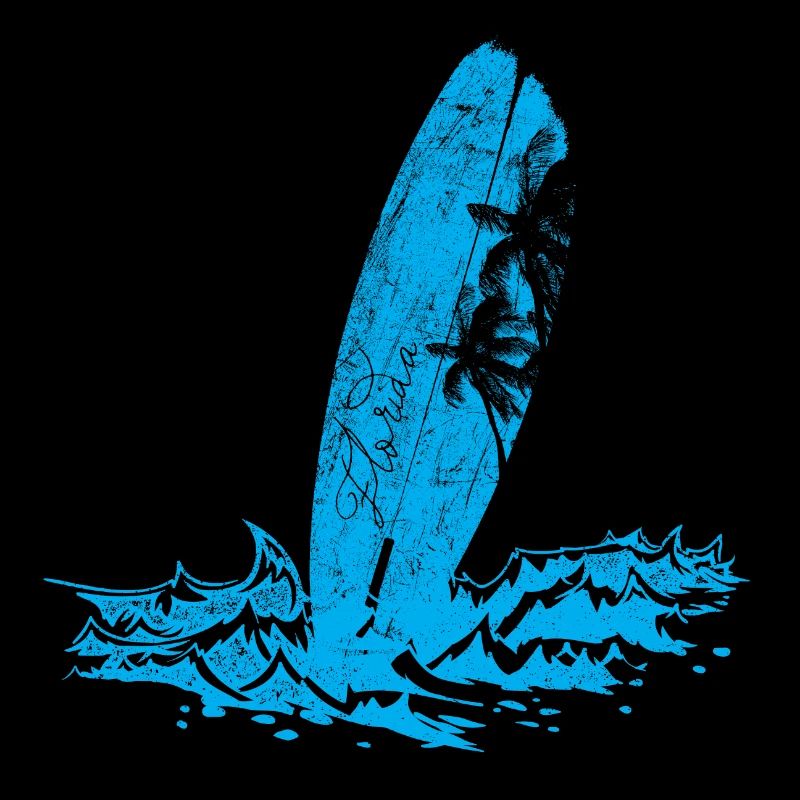 Surfbrett am Strand