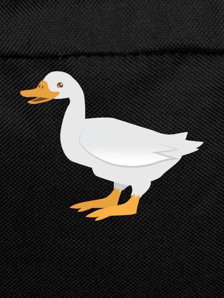 Canard blanc debout