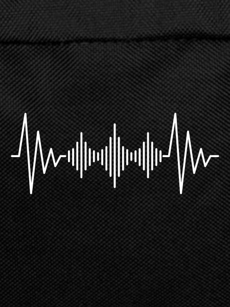 Podcast heartbeat white