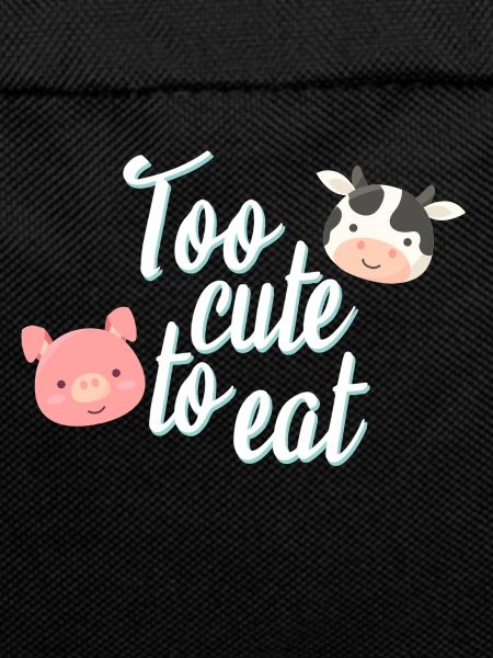 Vegan vegetarian saying vegetarian meatless