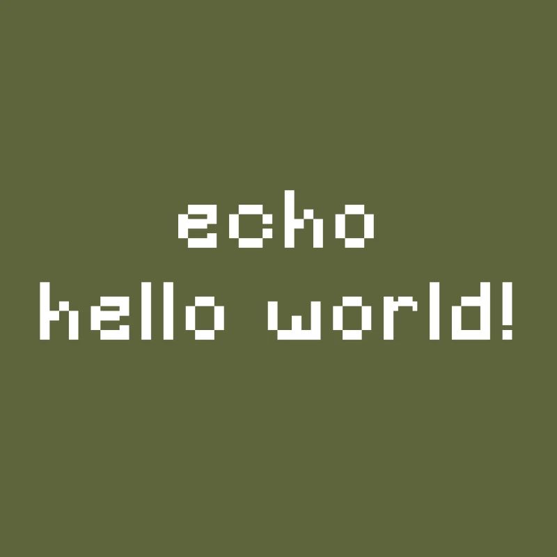 ITler - echo hello world - CLI CMD