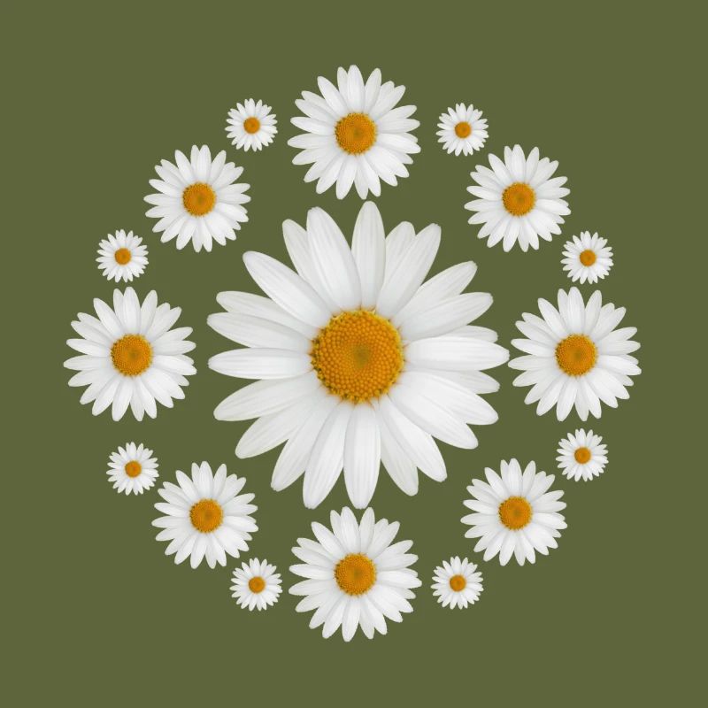 Weißes Gänseblümchen blüht Gänseblümchen-Entwurf