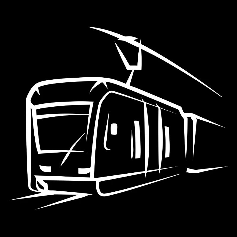 Train Locomotive Tram Elevated Railway Subway Symbol