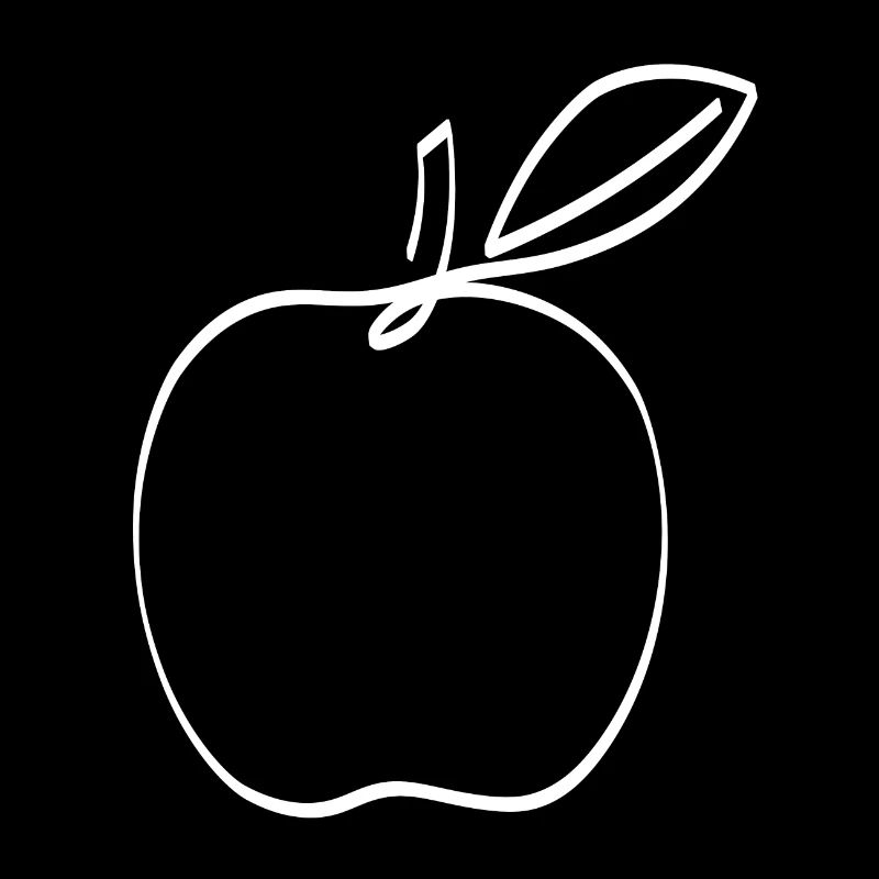One Line pomme blanche