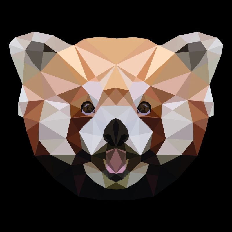Red Panda Polygon Red Panda