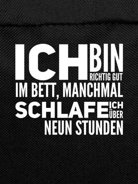 ich bin ein Langschläfer