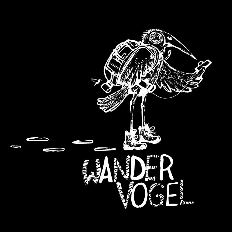 Wandervogel weiss - Serie Komischer Vogel