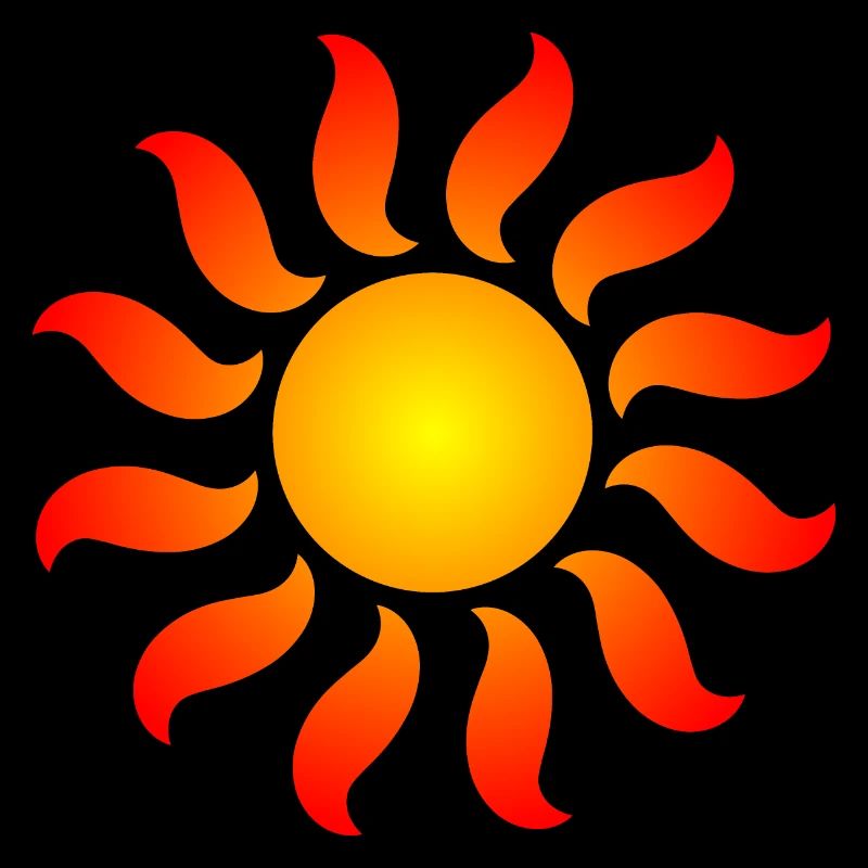 Sun symbol design astronomy gift