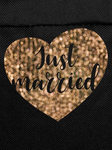 just married heart glam