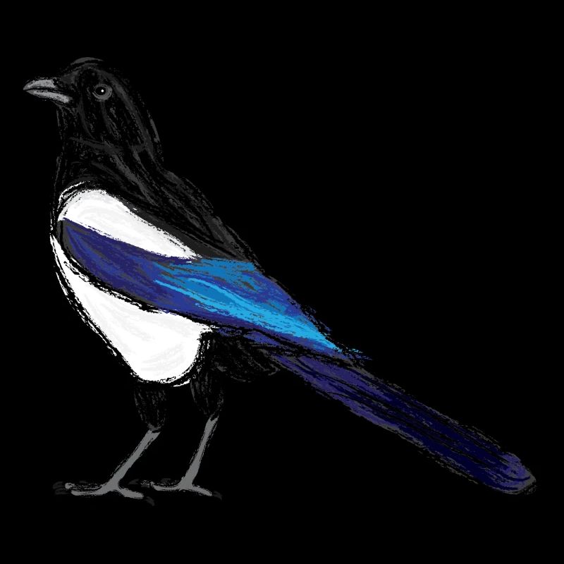 Elster / Eurasian Magpie Design 3