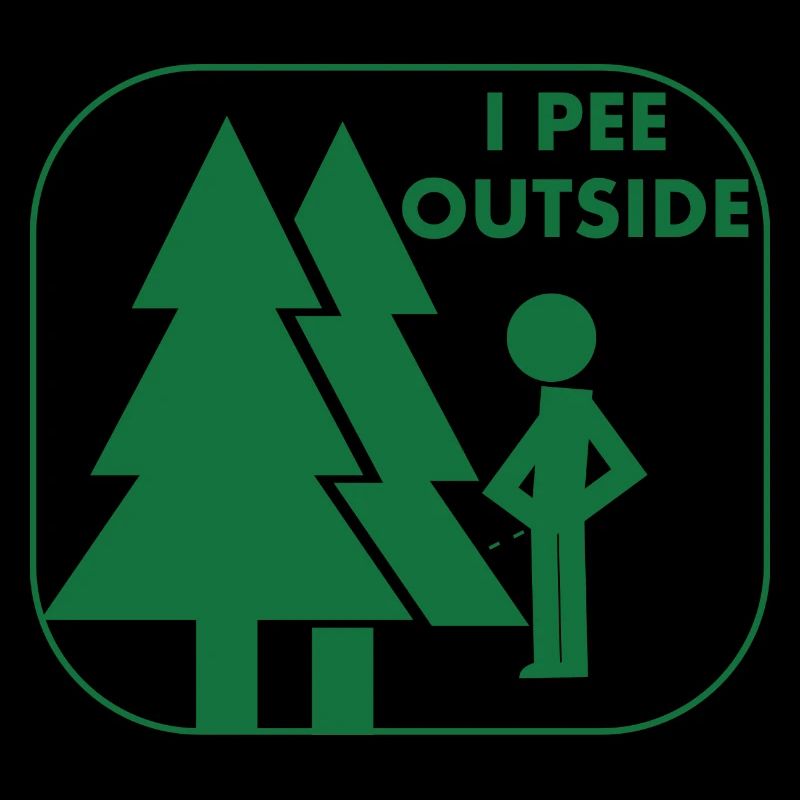 I pee outside