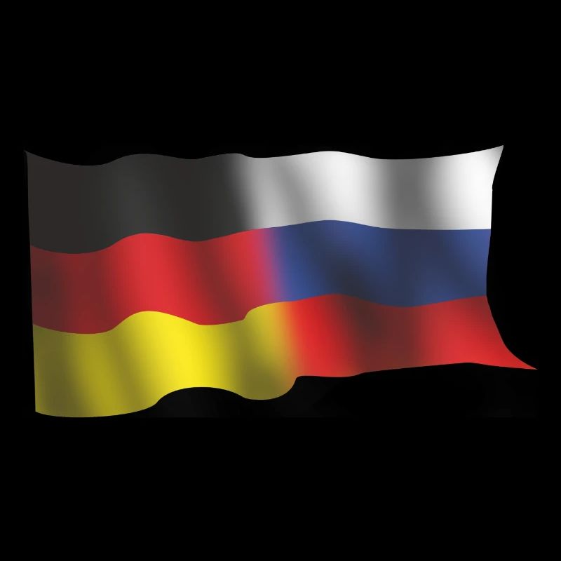 WEHENDE RUSSISCH - DEUTSCHE NATIONALFLAGGEN