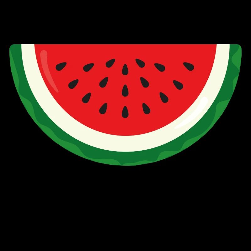 Pastèque, pastèque avec écriture noire