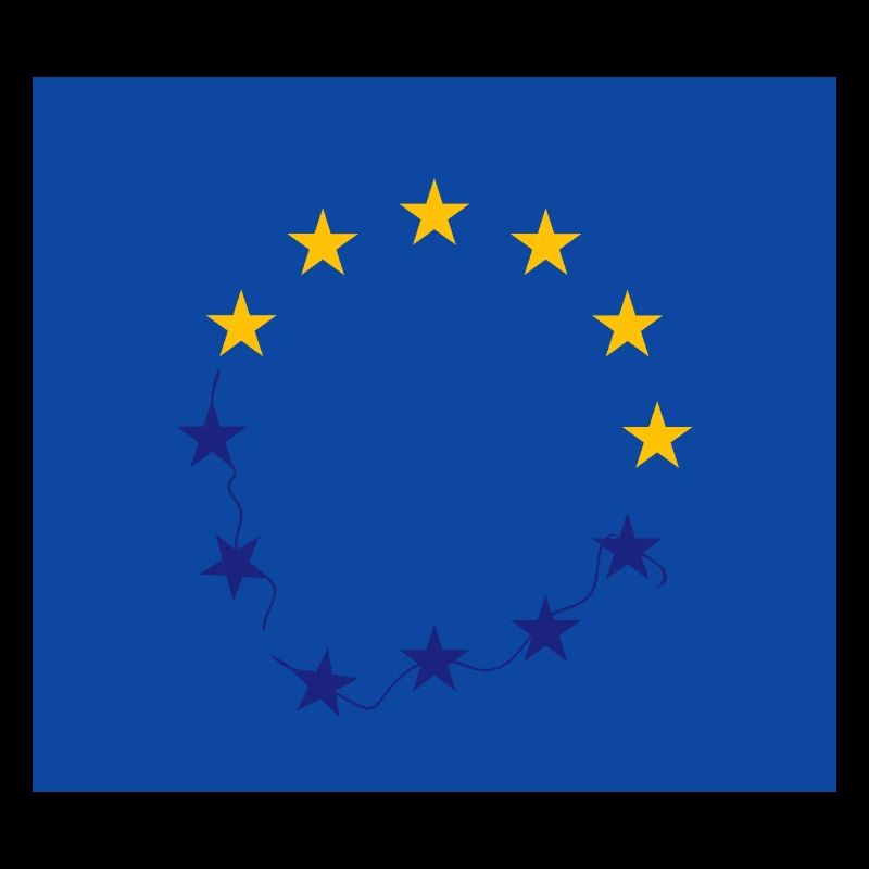 Conception pessimiste du drapeau de l’Union européenne