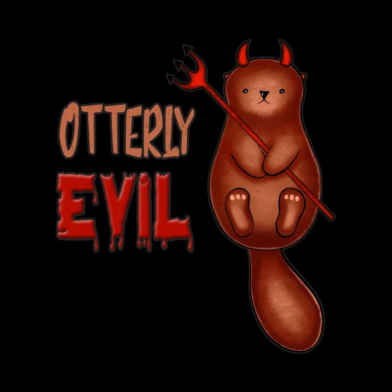 Otterly Evil Otter Pun