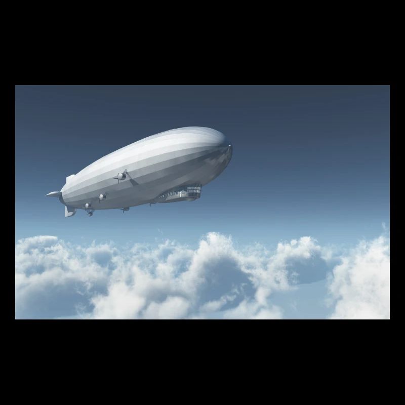 Zeppelin above the clouds