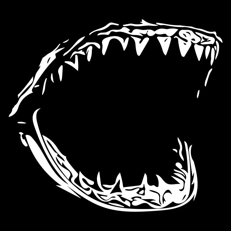 Mors de requin vecteur géant