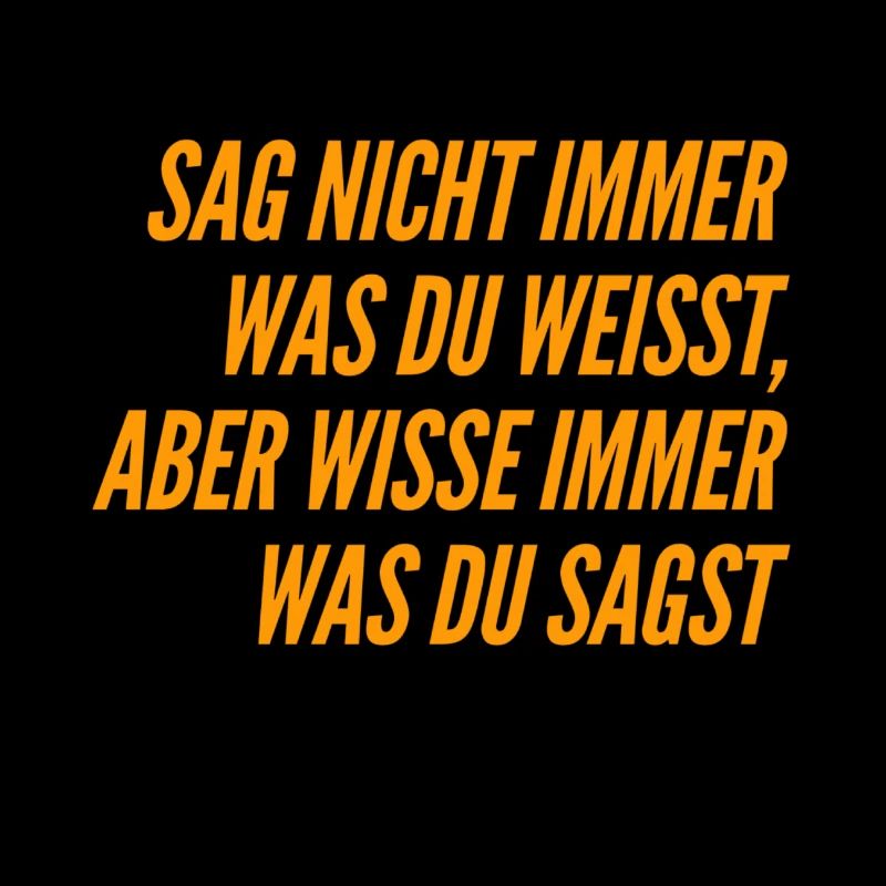 sei zurückhaltend