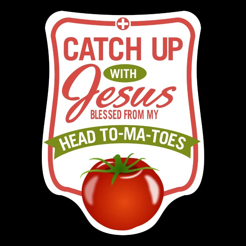 Jésus rattrape la tomate de la tête aux pieds