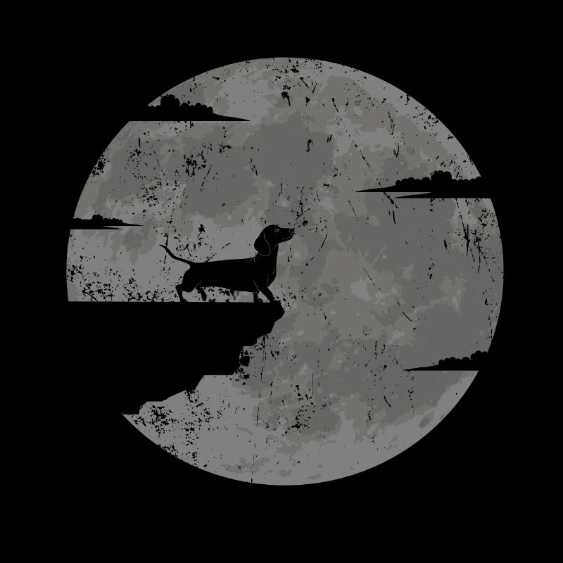 Dachshund Full Moon