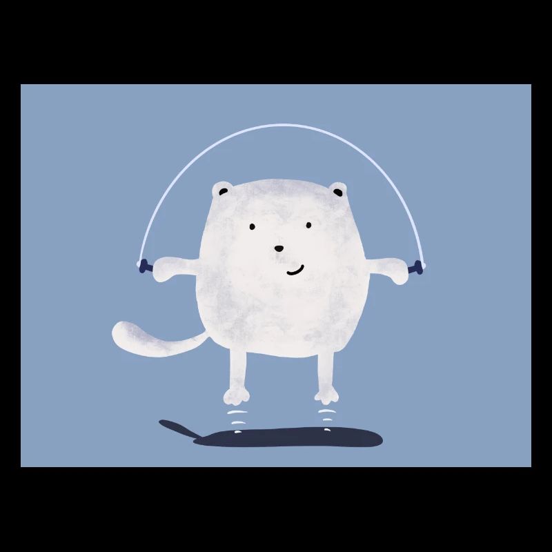 cat jumping rope
