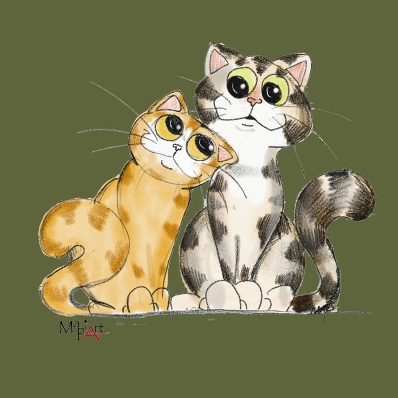 zwei Katzen