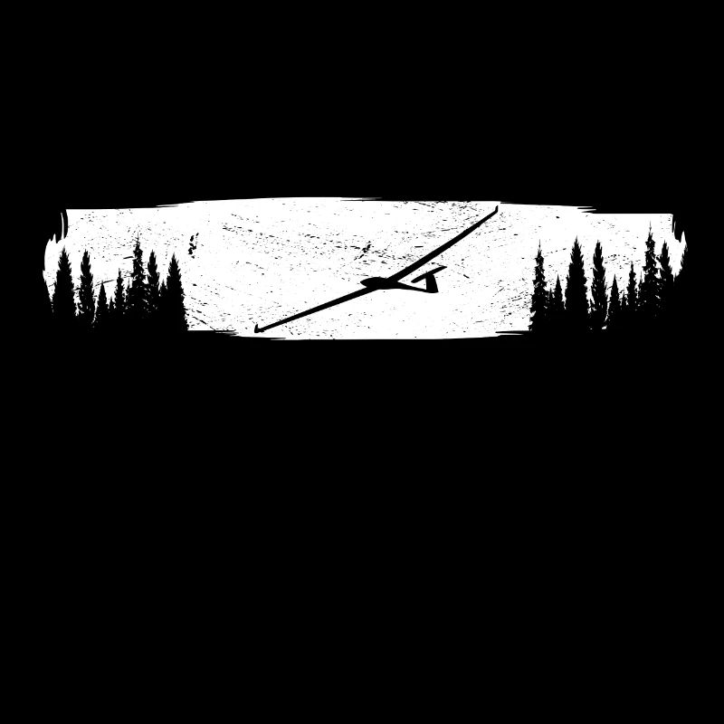 Glider flying glider pilot glider full moon