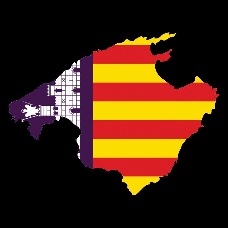 Mallorca flag outline