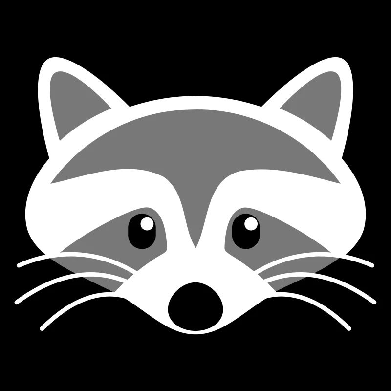 Süßer Waschbär Kopf