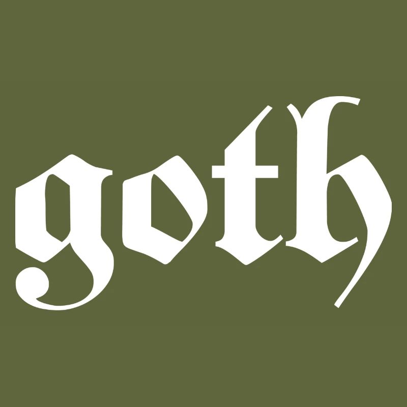 Goth - Gothic Dunkel Grunge Emo Schwarz Geschenk