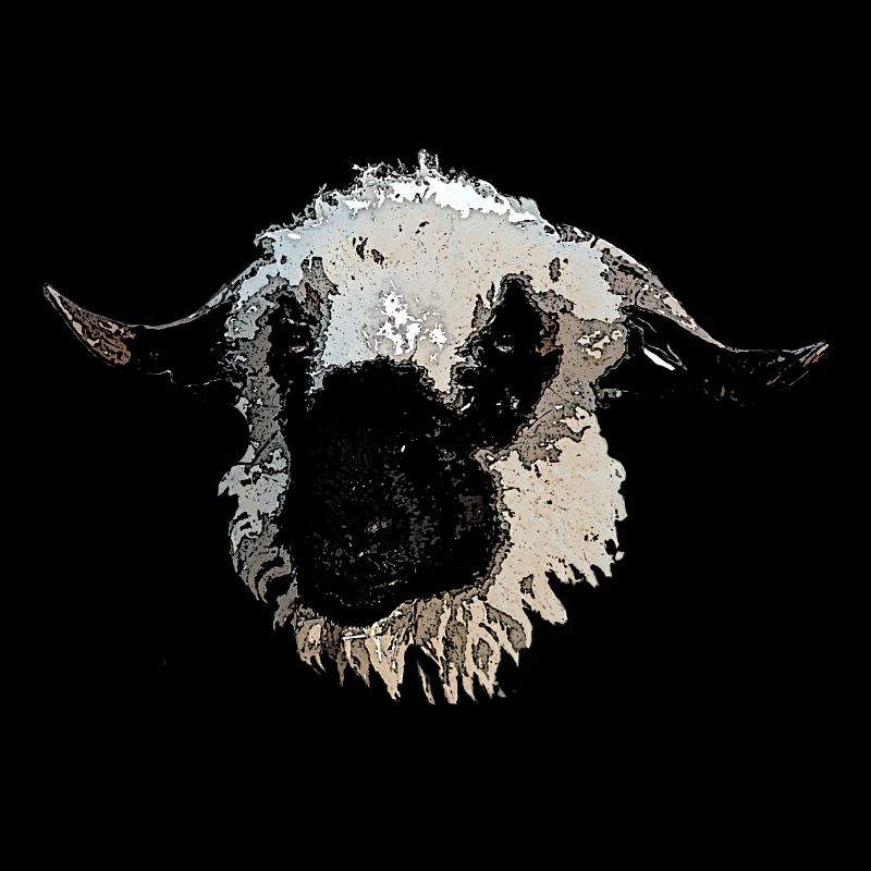 Walliser black-nosed sheep