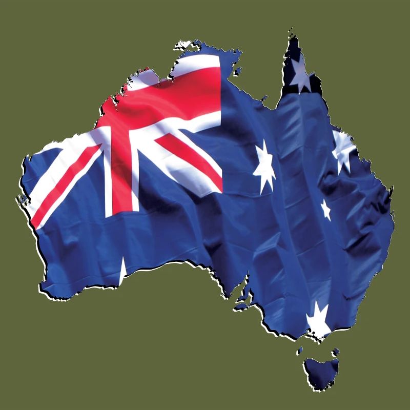 Real Australia Flag - Flag Map