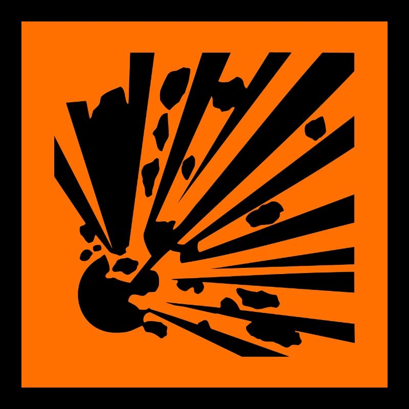 Gefahrensymbol explosiv