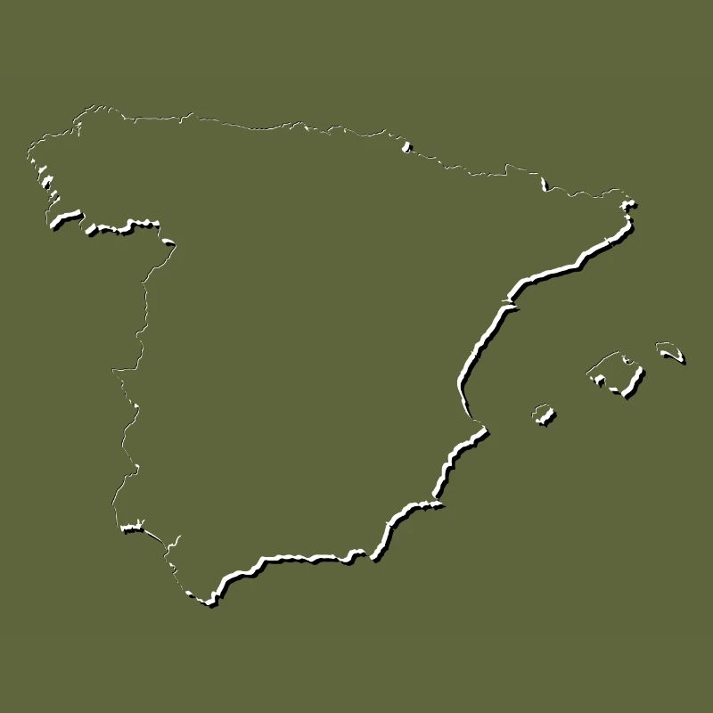 Spain | Map | Shadow