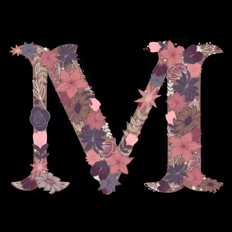 Lettre de fleur M