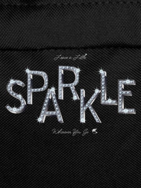 Sparkling letters illustration with inscription